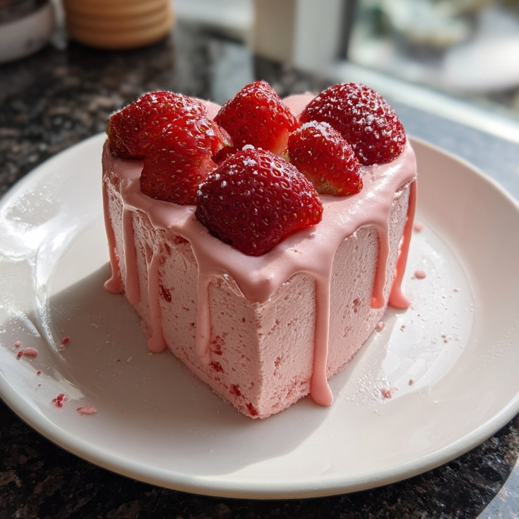 Mini Heart Cake with Strawberry Buttercream