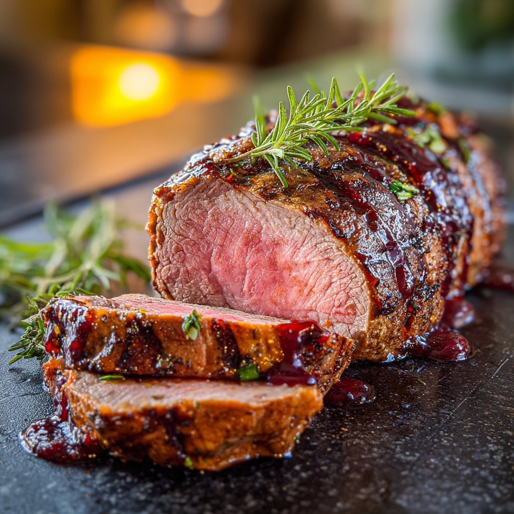 Beef Tenderloin with Fig Glaze