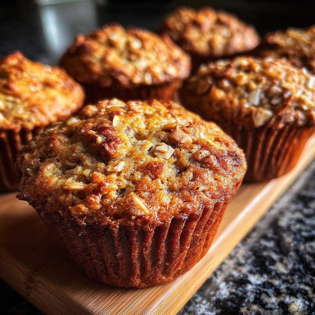 Banana Oatmeal Breakfast Muffins