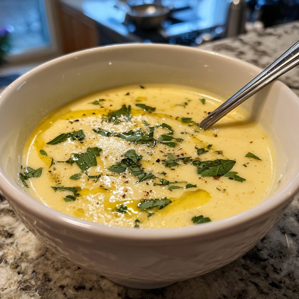 Creamy Lemon White Bean Soup