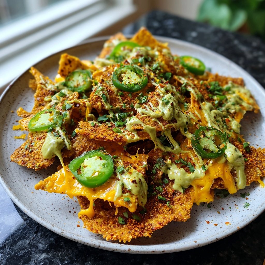 Super Bowl Appetizer Crispy Chickpea Nachos