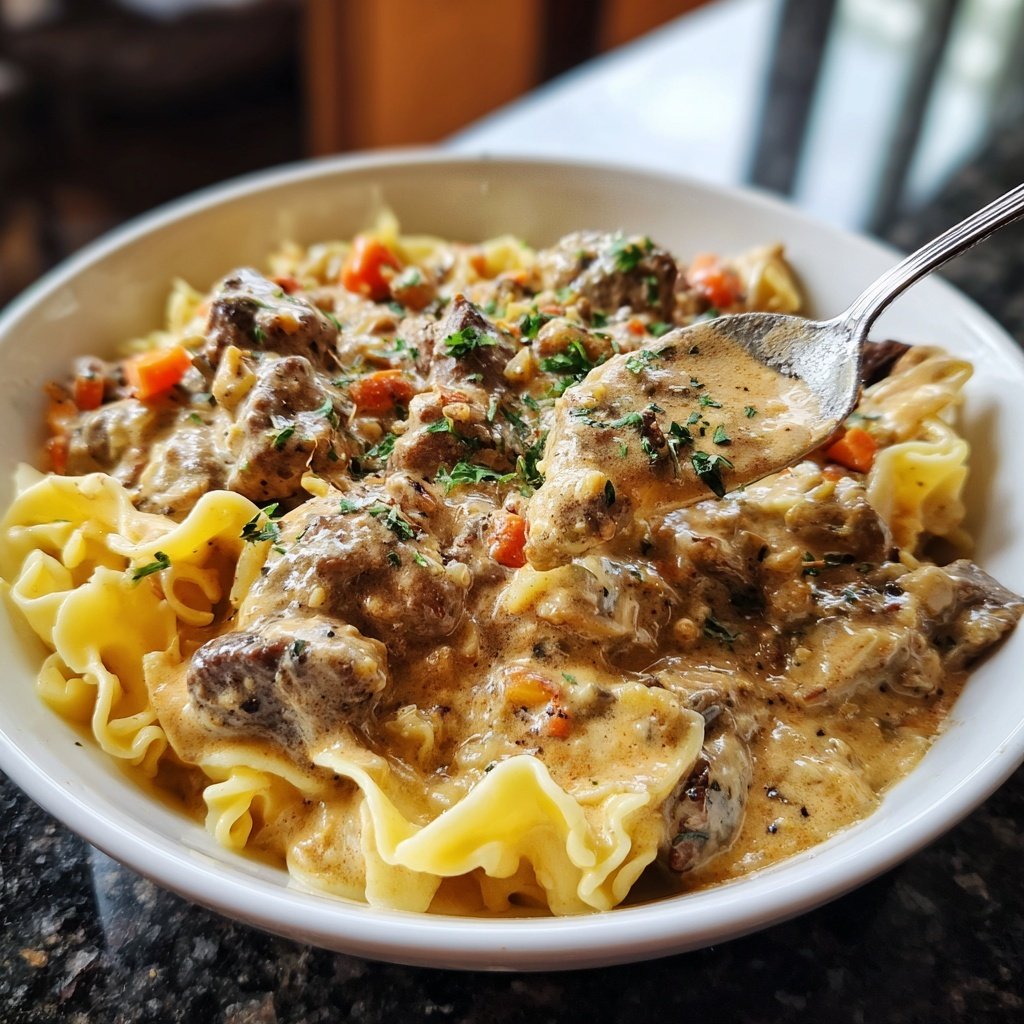 Ground Beef Stroganoff
