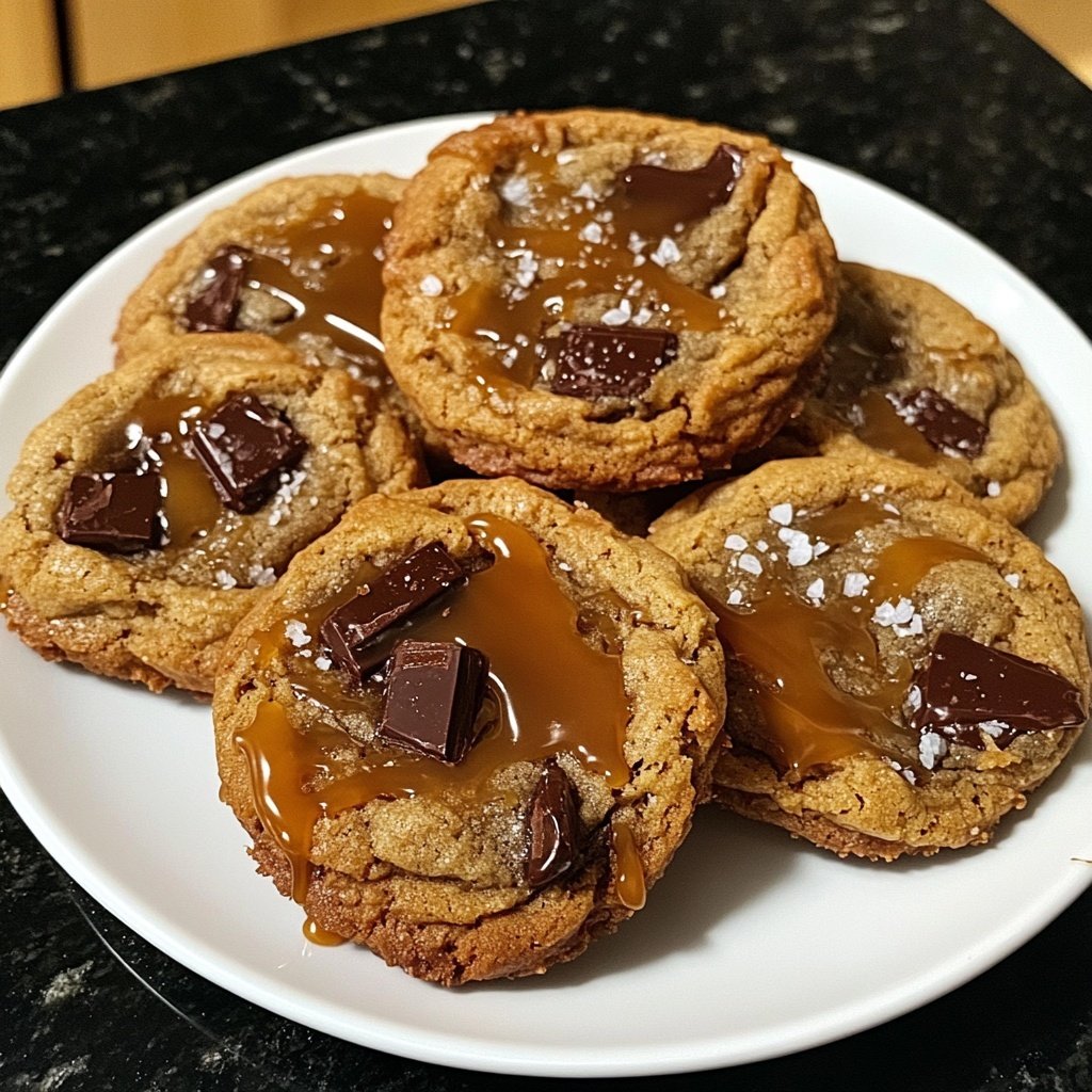 Salted Caramel Chocolate Cookies