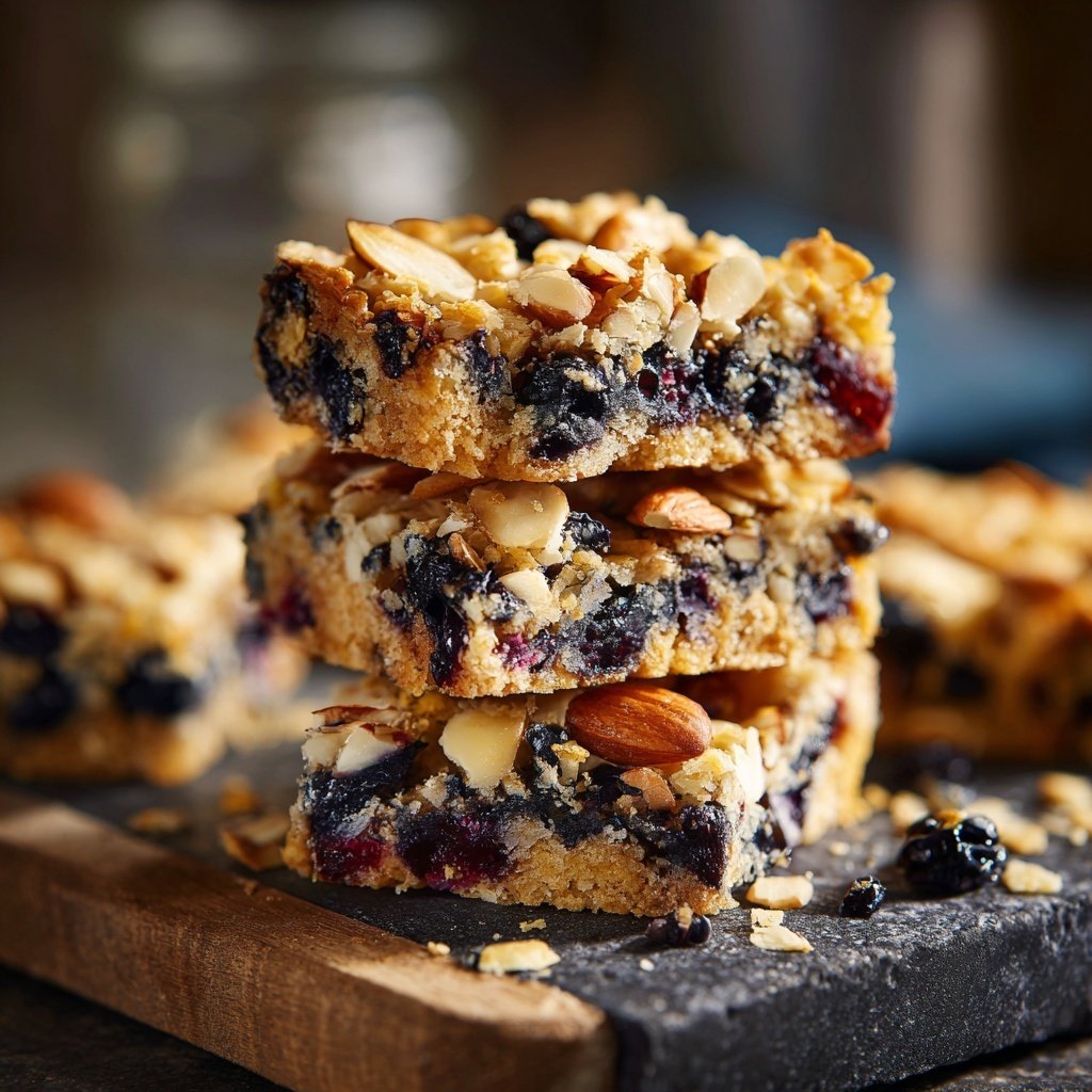 Blueberry Almond Breakfast Bars