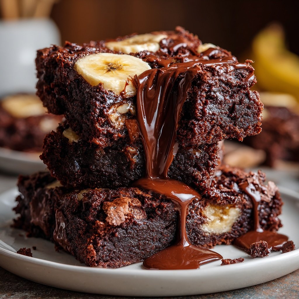 Cottage Cheese Brownies with Banana