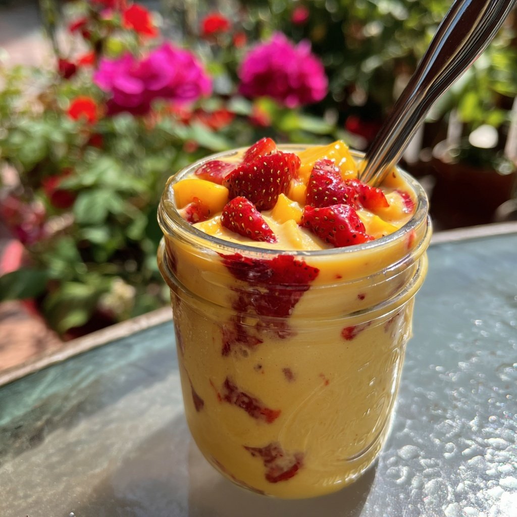 Strawberry Mango Yogurt Smoothie